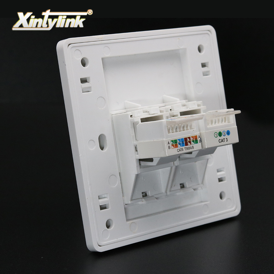 Patch Panel Cat6 - Xintylink RJ11 RJ45 Buchse Modulare Cat5e