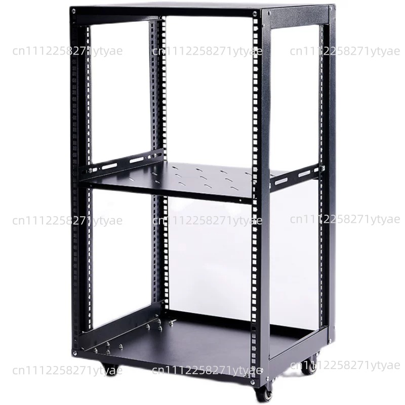 Server Rack Shelf - 18U Einfacher offener Netzwerkschrank mit 2mm
