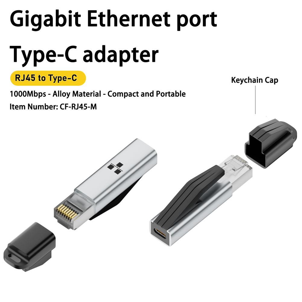 Gigabit Network Card - Typ-C-zu-Ethernet-Adapter, 1000 Mbit/s, RJ45 LAN, Gigabit-Netzwerkkartenkonverter