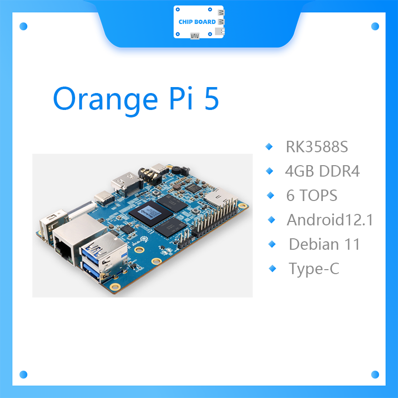 Gigabit Network Card - Orange Pi 5 4 GB RK3588S,