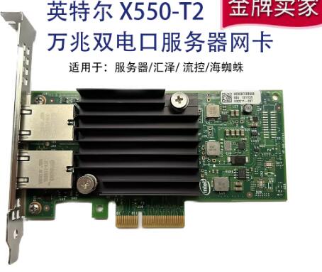 Gigabit Network Card - Intel X550-T2 10G Dual-Port 10 Gigabit