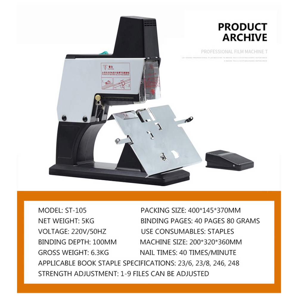 220V ST-105 Elektrische Textbi – Electric Stapler Heavy Bewertung und Preis