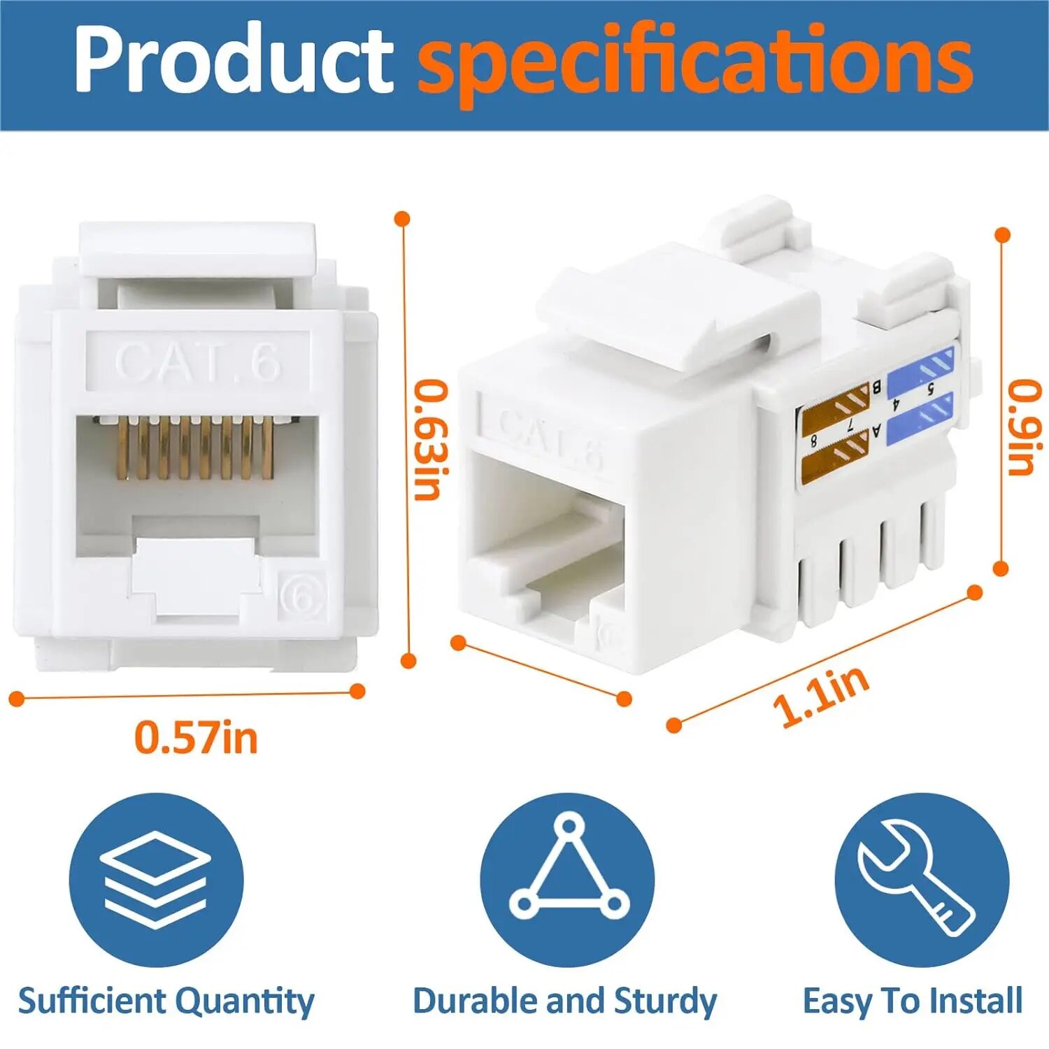 ZoeRax 10er-Pack RJ45 Keystone – Patch Panel Cat6 Bewertung und Preis