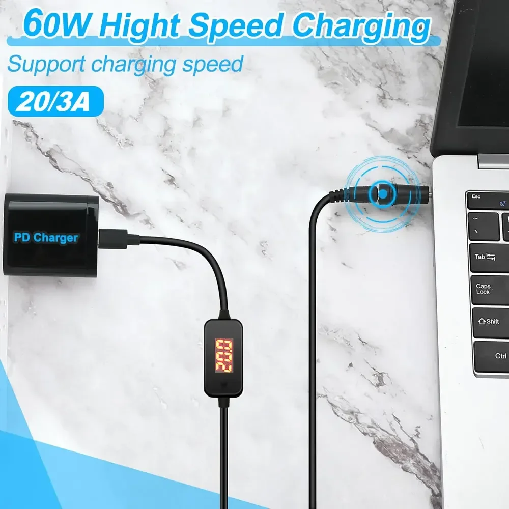 Typ C auf DC5,5 x 2,1 mm Netzt – Cable Lock Laptop Bewertung und Preis