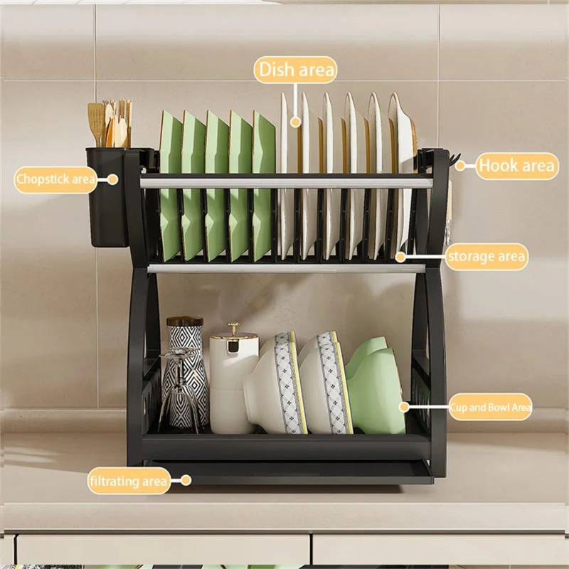 2-stufiger Geschirr-Abtropfstä – Server Rack Shelf Bewertung und Preis