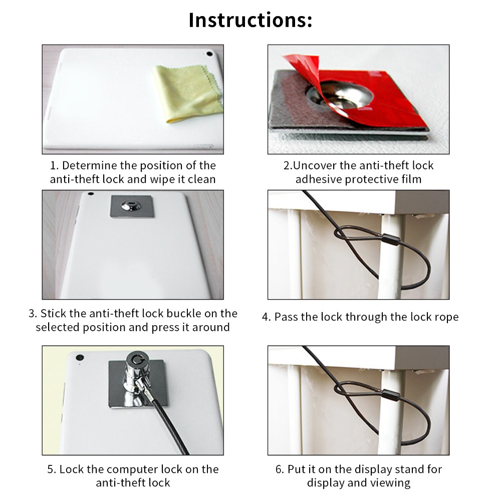 3*7 Schlüsselloch-Laptopschlos – Cable Lock Laptop Bewertung und Preis